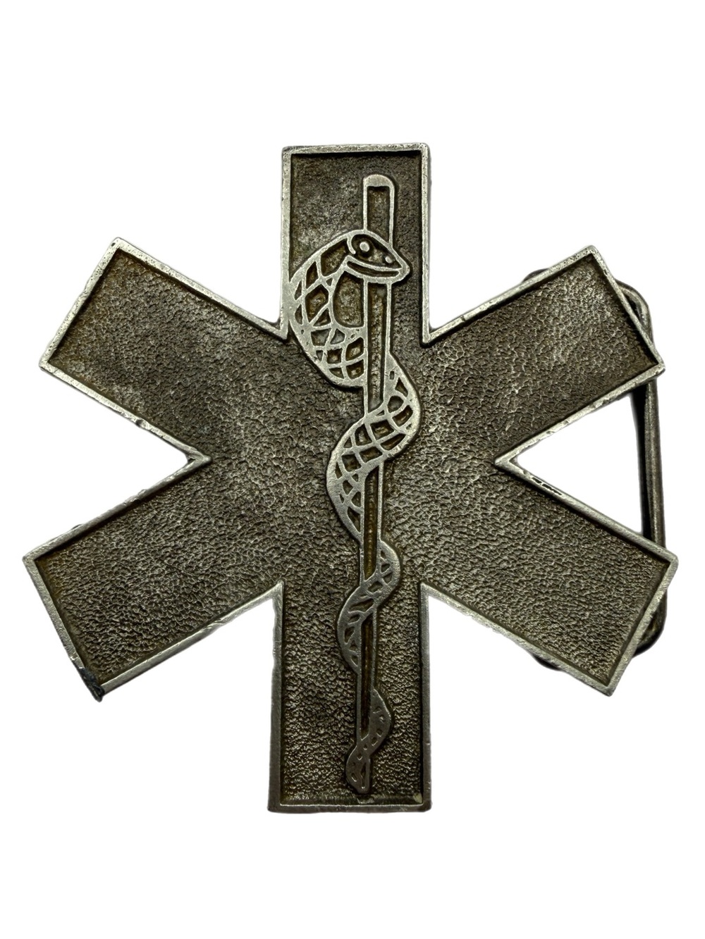 Vintage 1980 InStyle Star of Life EMS Belt Buckle – Medical Symbol - Made in USA